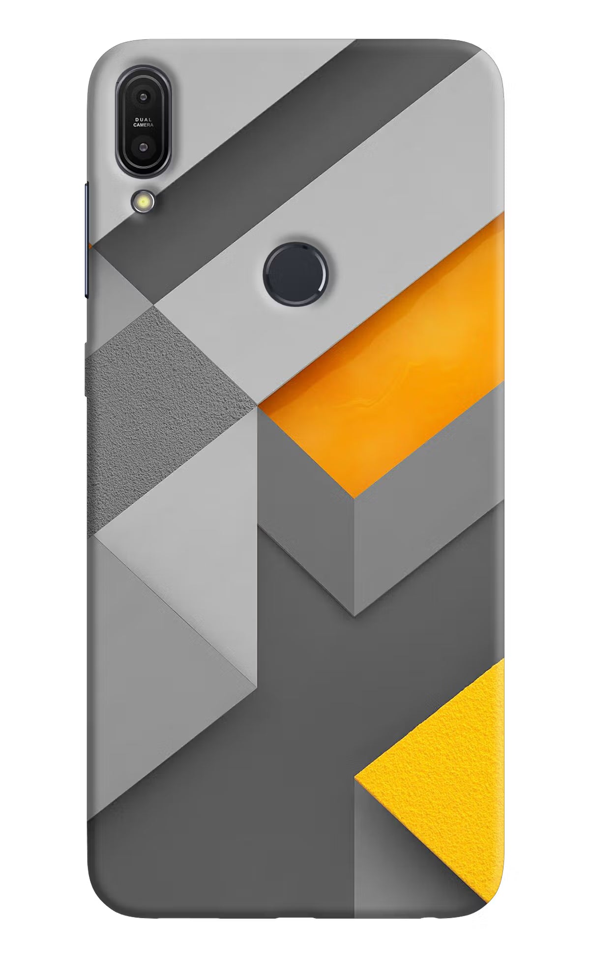 Geometric Fusion Pattern Hard Case Back Cover for Asus Zenfone Max Pro M1 by Casekaro