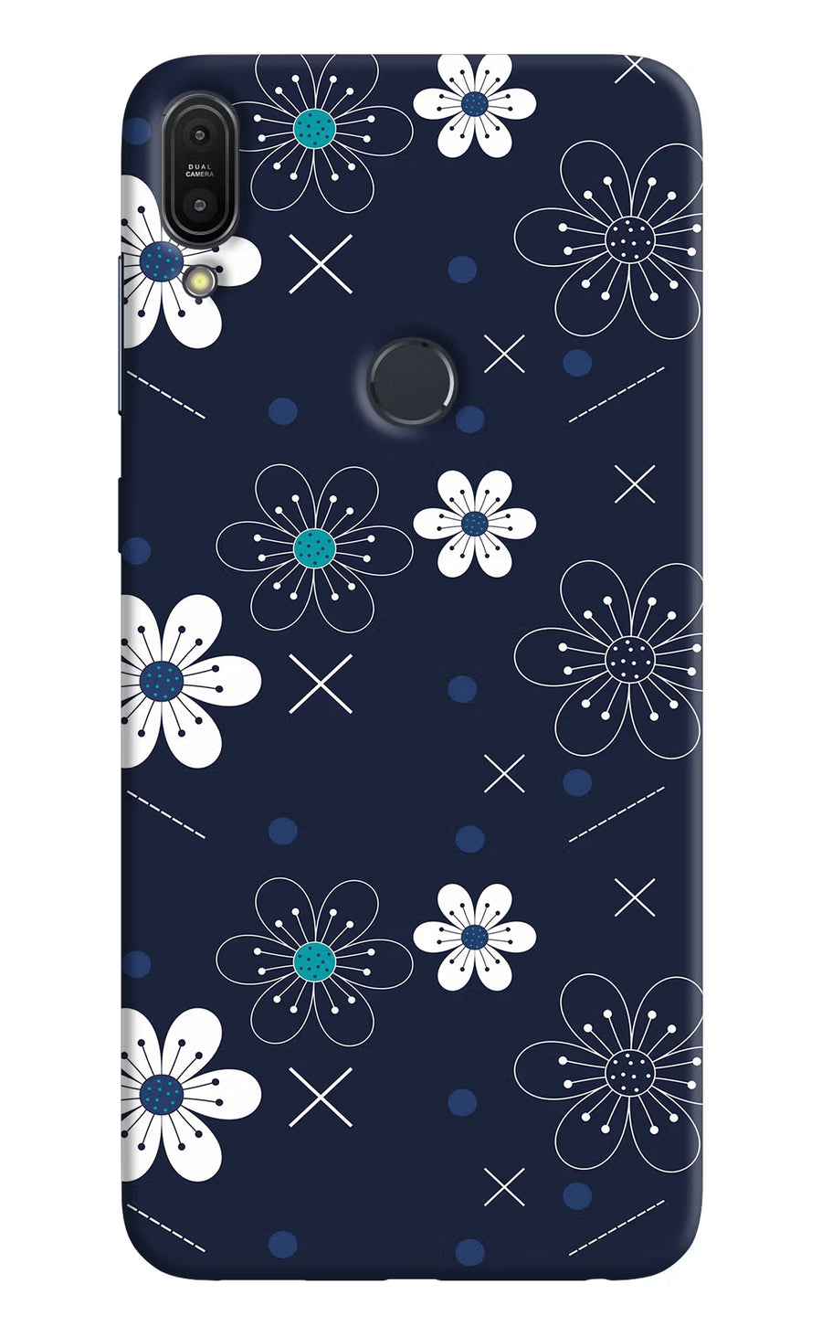 Flowers Asus Zenfone Max Pro M1 Back Cover, Hard case