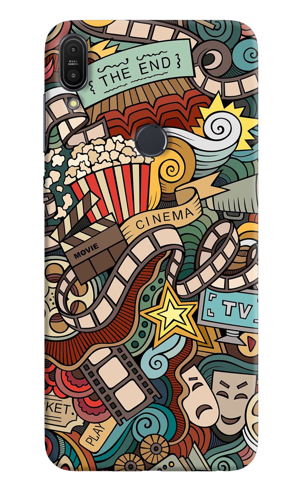 Cinema Abstract Asus Zenfone Max Pro M1 Hard Case Back Cover by Casekaro