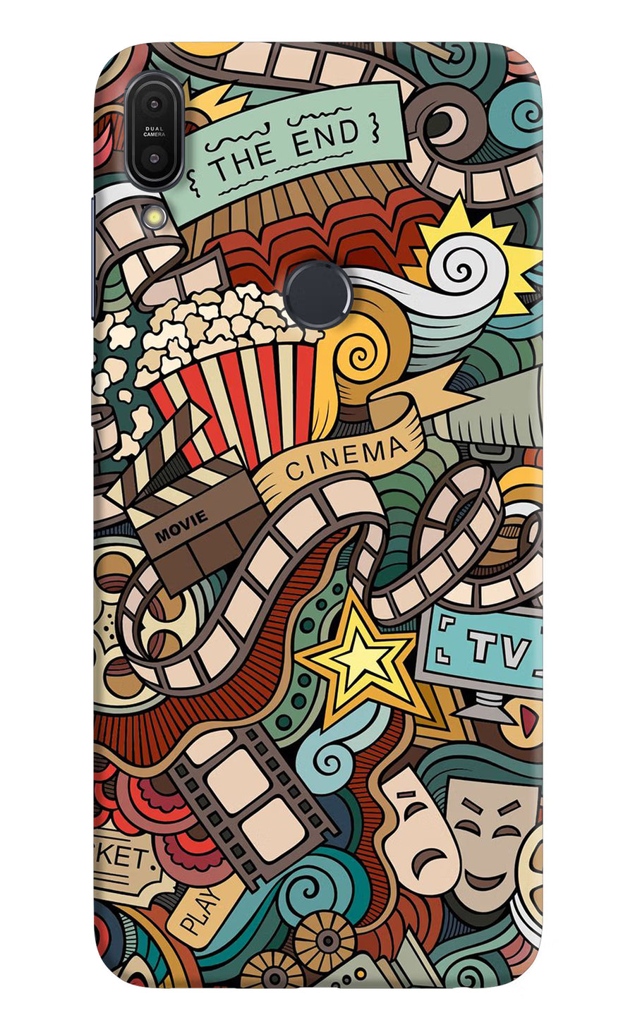 Cinema Abstract Asus Zenfone Max Pro M1 Back Cover, Hard case
