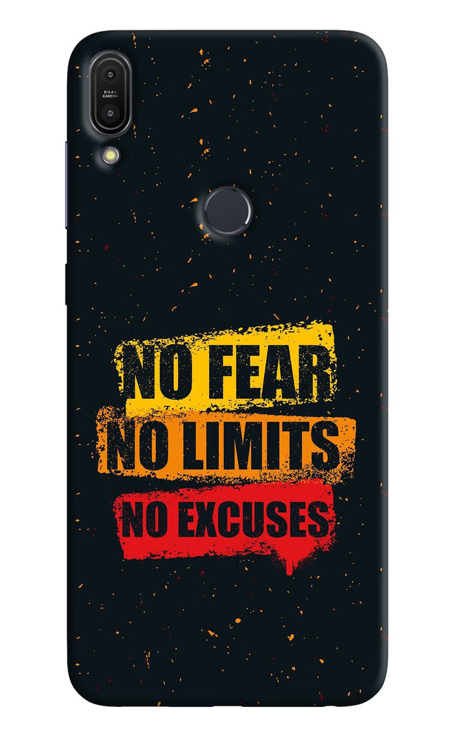 No Fear No Limits No Excuse Asus Zenfone Max Pro M1 Hard Case Back Cover by Casekaro