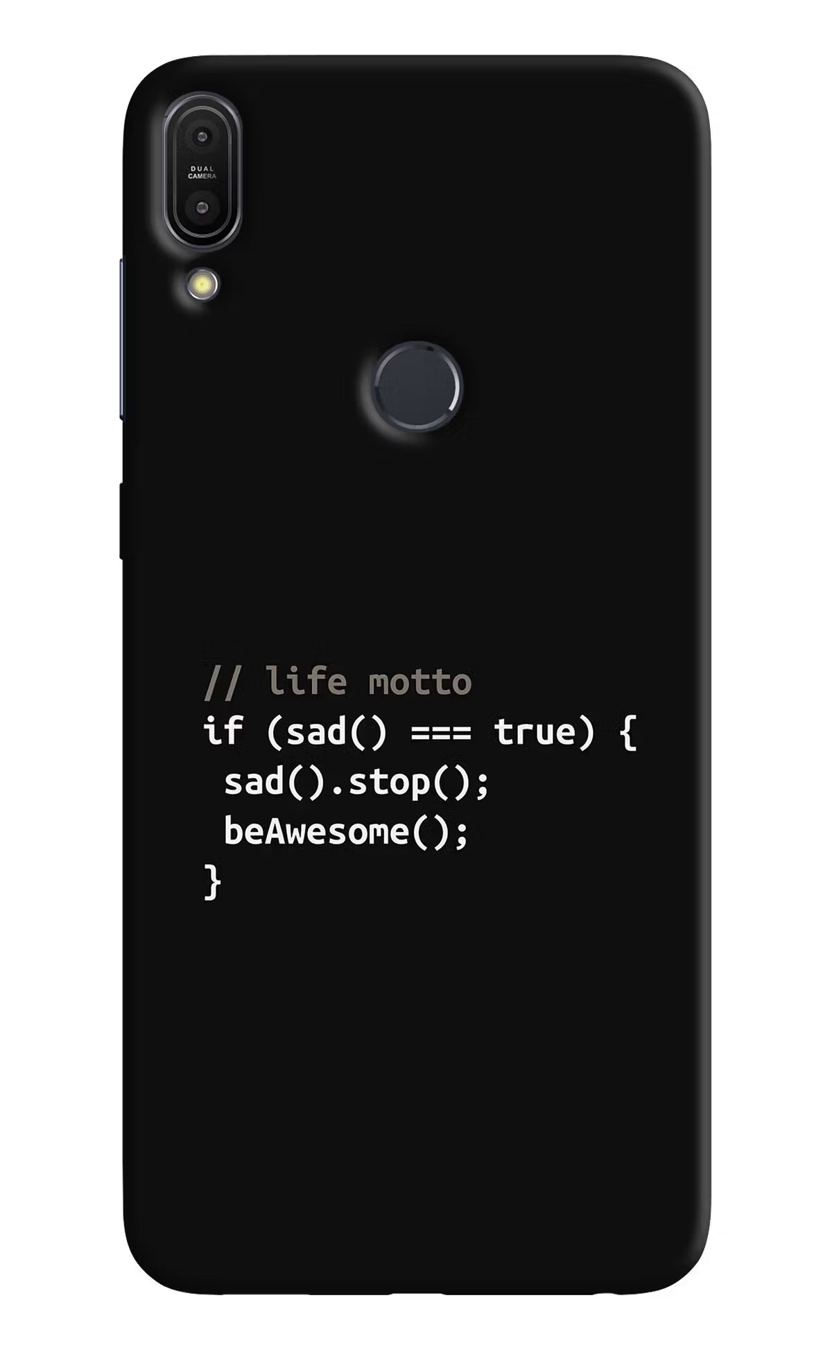 Life Motto Code Asus Zenfone Max Pro M1 Hard Case Back Cover by Casekaro