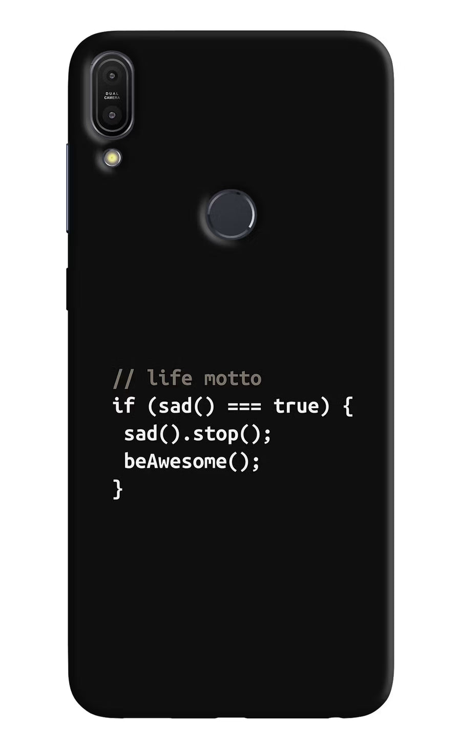 Life Motto Code Asus Zenfone Max Pro M1 Back Cover, Hard case