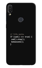 Life Motto Code Asus Zenfone Max Pro M1 Hard Case Back Cover by Casekaro