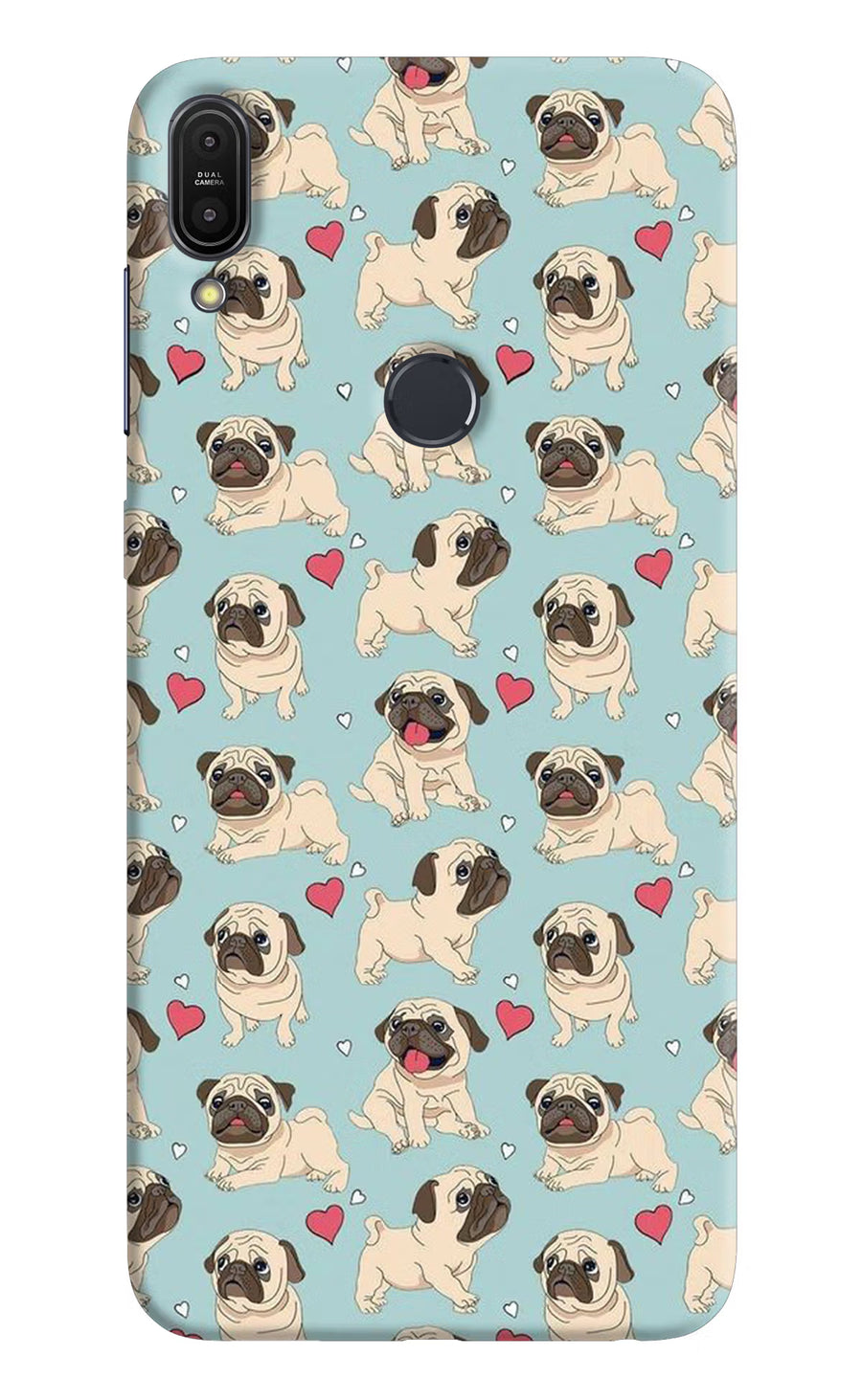 Pug Dog Asus Zenfone Max Pro M1 Back Cover, Hard case