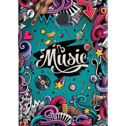 Music Graffiti Asus Zenfone Max Pro M1 Hard Case Back Cover by Casekaro