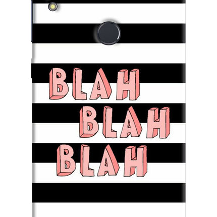 Blah Blah Blah Asus Zenfone Max Pro M1 Hard Case Back Cover by Casekaro
