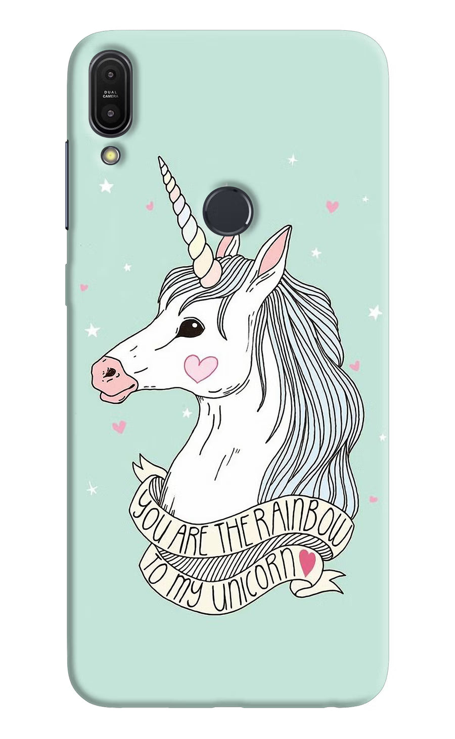 Unicorn Wallpaper Asus Zenfone Max Pro M1 Back Cover, Hard case