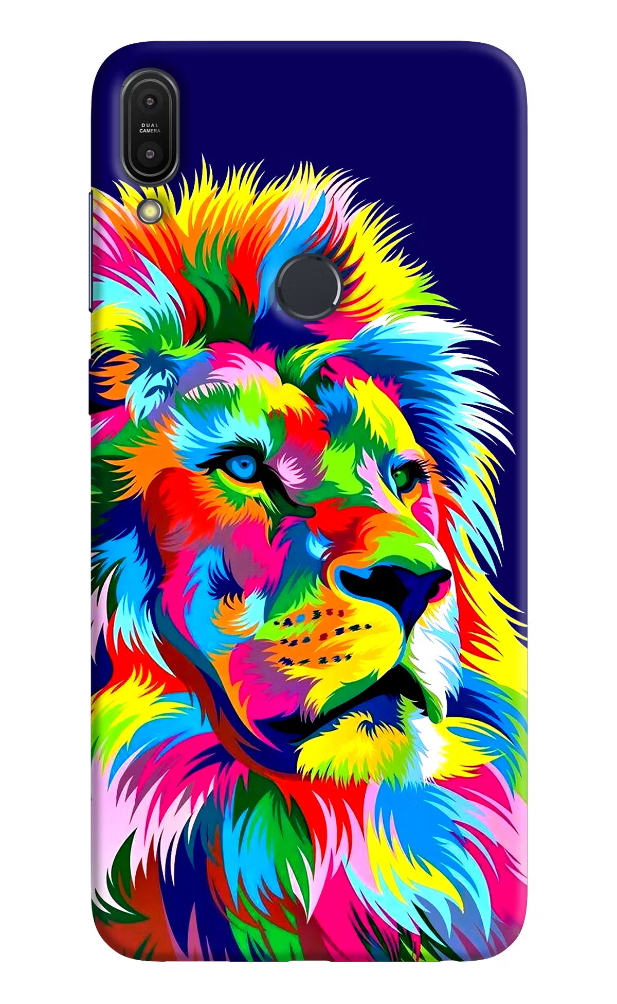 Vector Art Lion Asus Zenfone Max Pro M1 Hard Case Back Cover by Casekaro