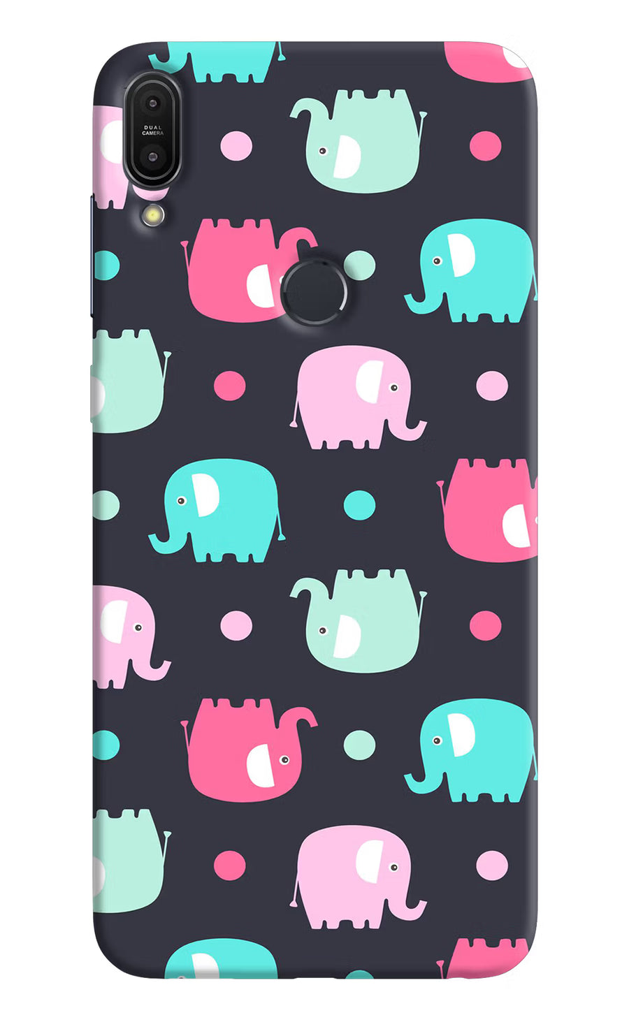 Elephants Asus Zenfone Max Pro M1 Back Cover, Hard case