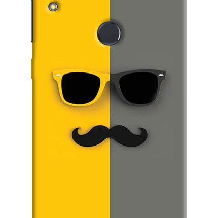 Sunglasses with Mustache Asus Zenfone Max Pro M1 Hard Case Back Cover by Casekaro