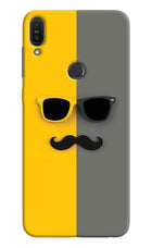 Sunglasses with Mustache Asus Zenfone Max Pro M1 Hard Case Back Cover by Casekaro