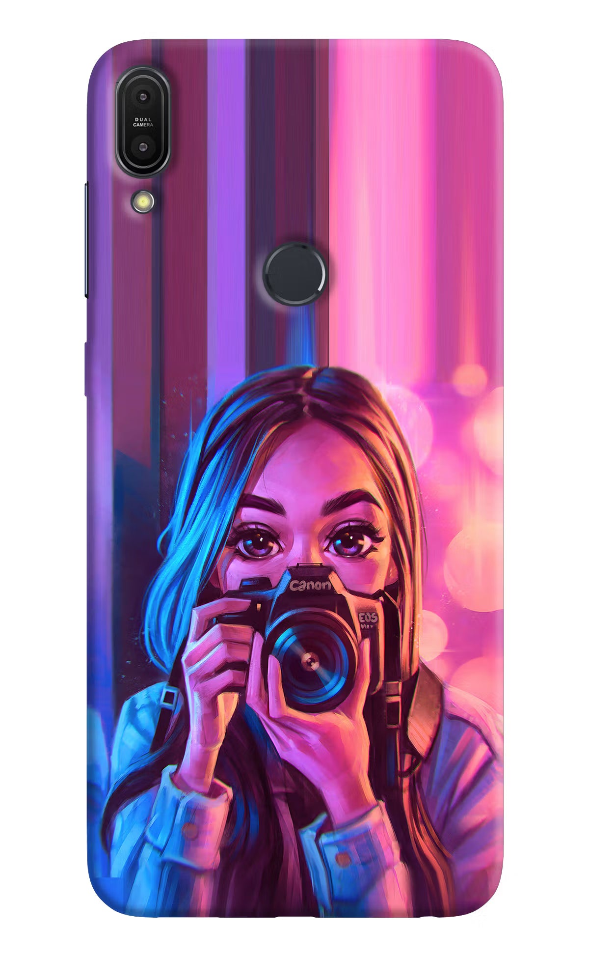 Girl Photographer Asus Zenfone Max Pro M1 Hard Case Back Cover by Casekaro