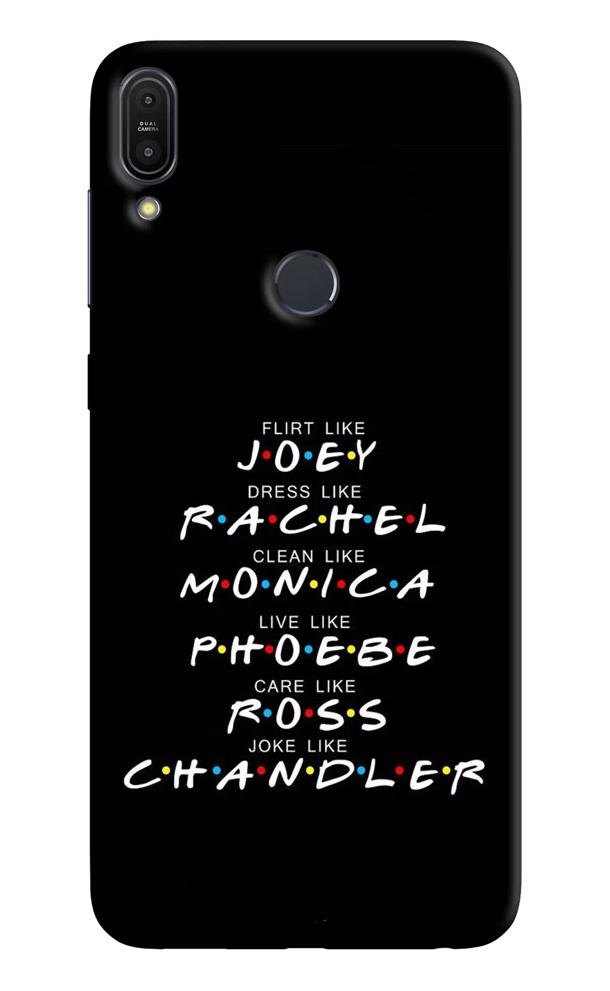 FRIENDS Character Asus Zenfone Max Pro M1 Hard Case Back Cover by Casekaro