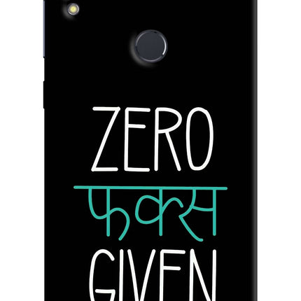 Zero Fucks Given Asus Zenfone Max Pro M1 Hard Case Back Cover by Casekaro