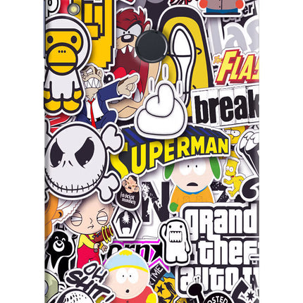 Sticker Bomb Asus Zenfone Max Pro M1 Hard Case Back Cover by Casekaro