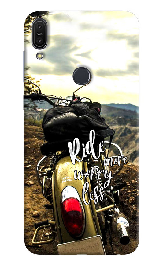 Ride More Worry Less Asus Zenfone Max Pro M1 Hard Case Back Cover by Casekaro