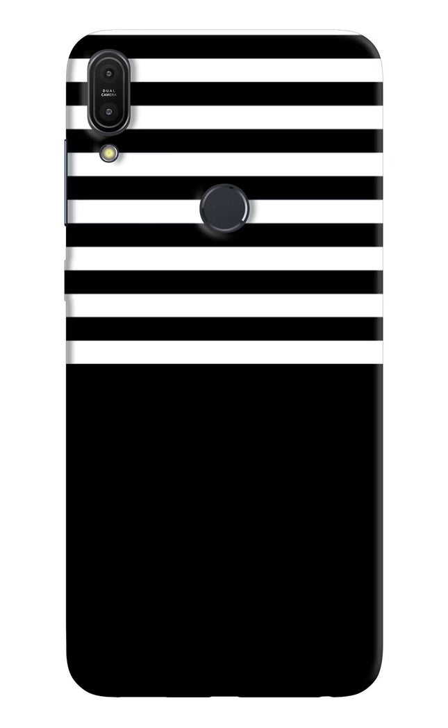Black and White Print Asus Zenfone Max Pro M1 Hard Case Back Cover by Casekaro