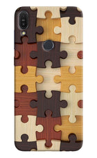 Wooden Puzzle Asus Zenfone Max Pro M1 Hard Case Back Cover by Casekaro
