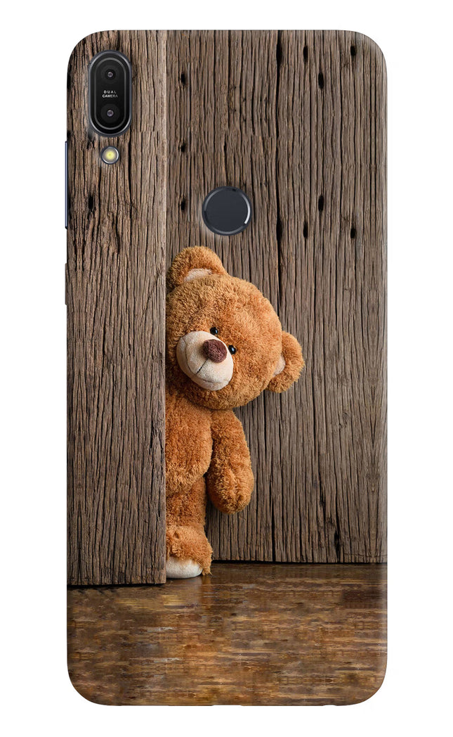 Teddy Wooden Asus Zenfone Max Pro M1 Hard Case Back Cover by Casekaro