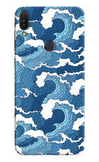 Blue Waves Asus Zenfone Max Pro M1 Hard Case Back Cover by Casekaro