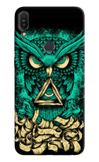 Green Owl Asus Zenfone Max Pro M1 Hard Case Back Cover by Casekaro