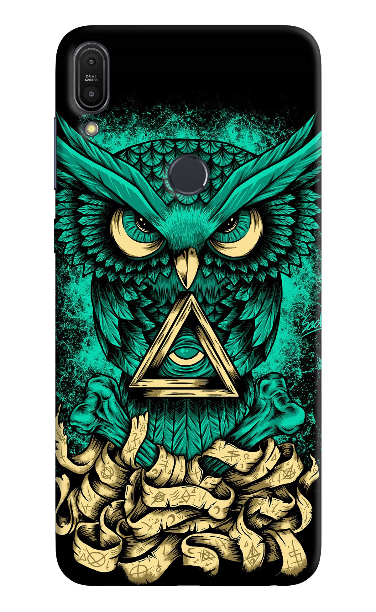 Green Owl Asus Zenfone Max Pro M1 Hard Case Back Cover by Casekaro