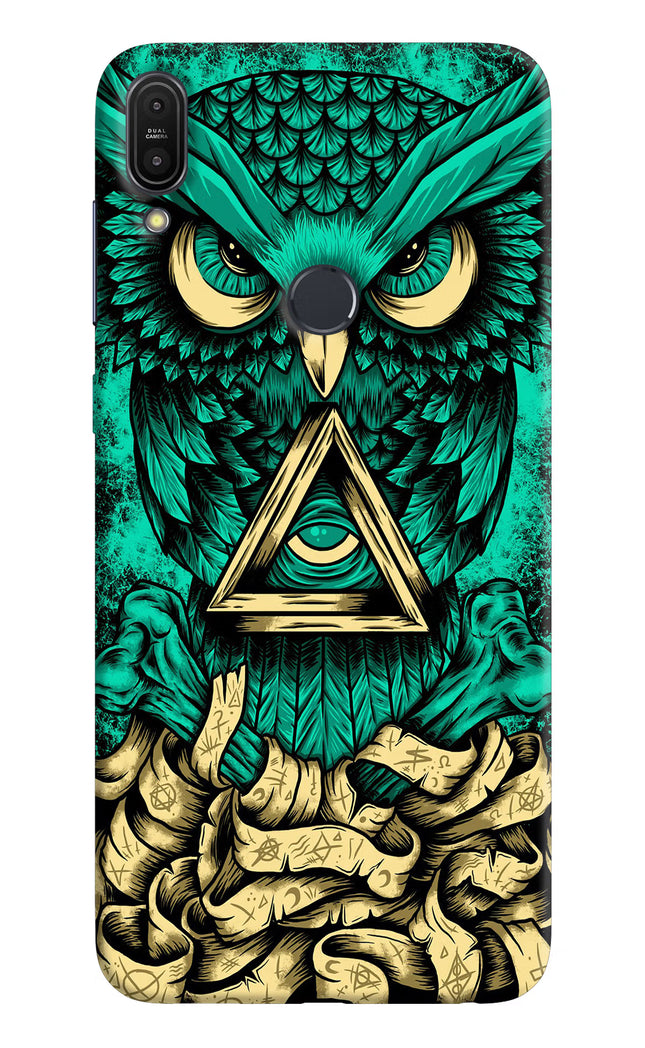 Green Owl Asus Zenfone Max Pro M1 Hard Case Back Cover by Casekaro