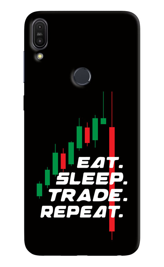 Eat Sleep Trade Repeat Asus Zenfone Max Pro M1 Hard Case Back Cover by Casekaro