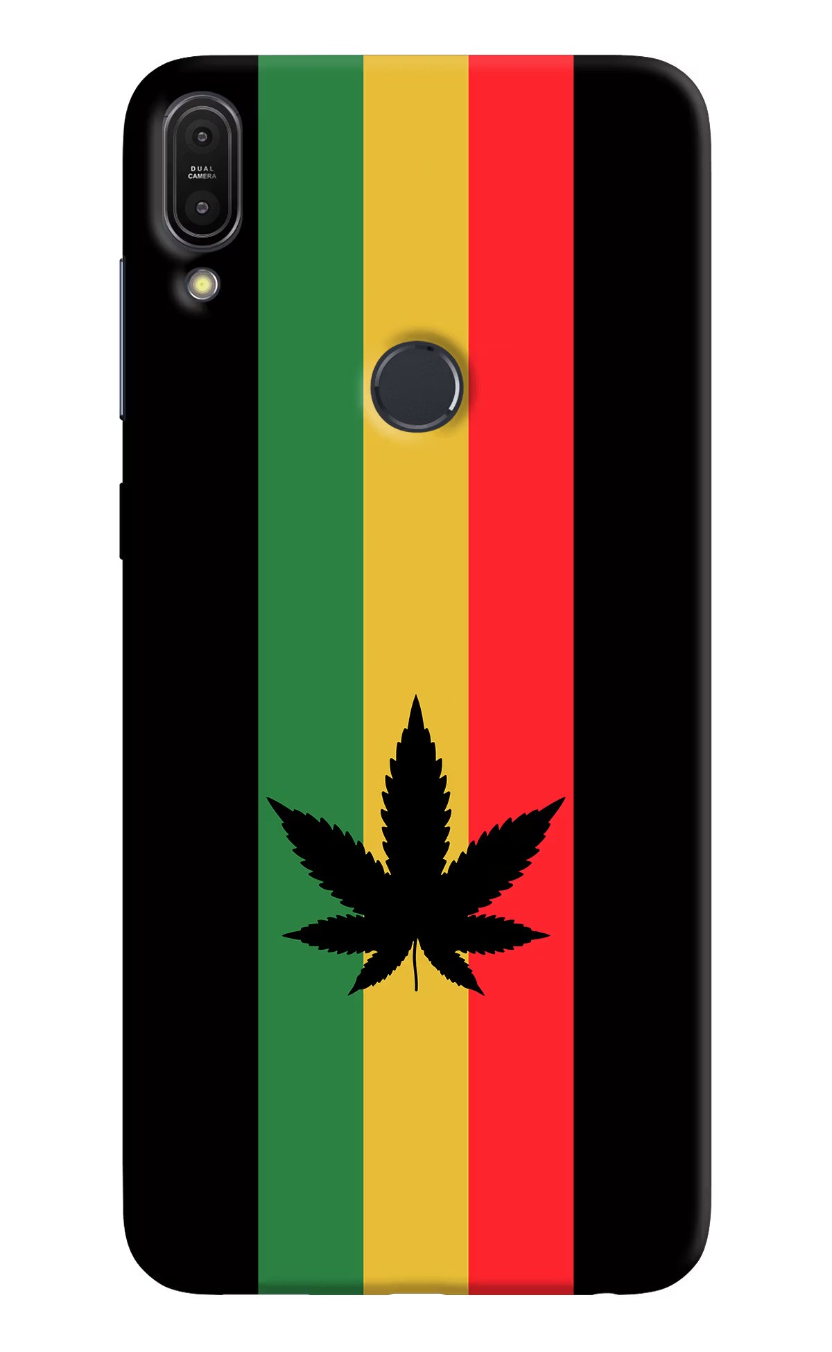 Weed Flag Asus Zenfone Max Pro M1 Hard Case Back Cover by Casekaro