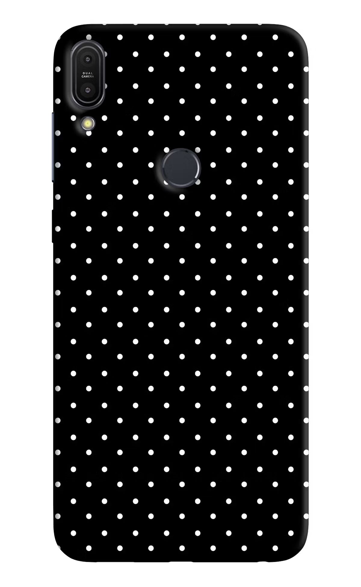 White Dots Asus Zenfone Max Pro M1 Hard Case Back Cover by Casekaro