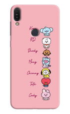 BTS names Asus Zenfone Max Pro M1 Hard Case Back Cover by Casekaro