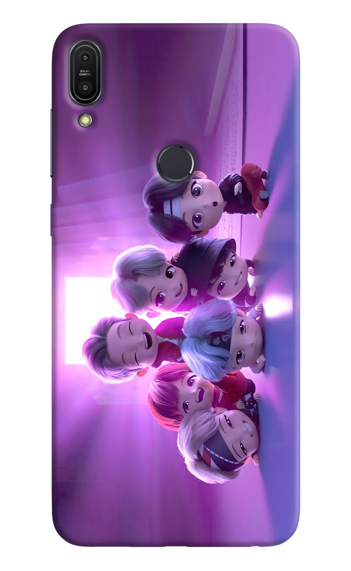 BTS Chibi Asus Zenfone Max Pro M1 Hard Case Back Cover by Casekaro