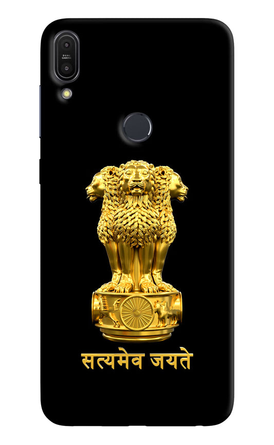 Satyamev Jayate Golden Asus Zenfone Max Pro M1 Hard Case Back Cover by Casekaro