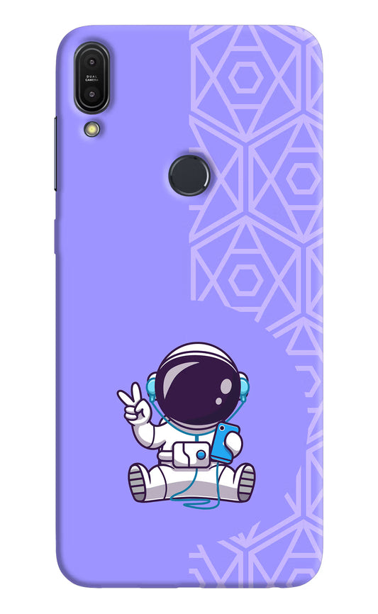 Cute Astronaut Chilling Asus Zenfone Max Pro M1 Hard Case Back Cover by Casekaro
