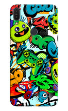 Game Doodle Asus Zenfone Max Pro M1 Hard Case Back Cover by Casekaro