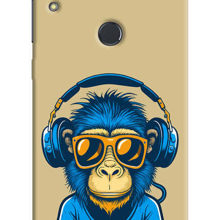 Monkey Headphone Asus Zenfone Max Pro M1 Hard Case Back Cover by Casekaro