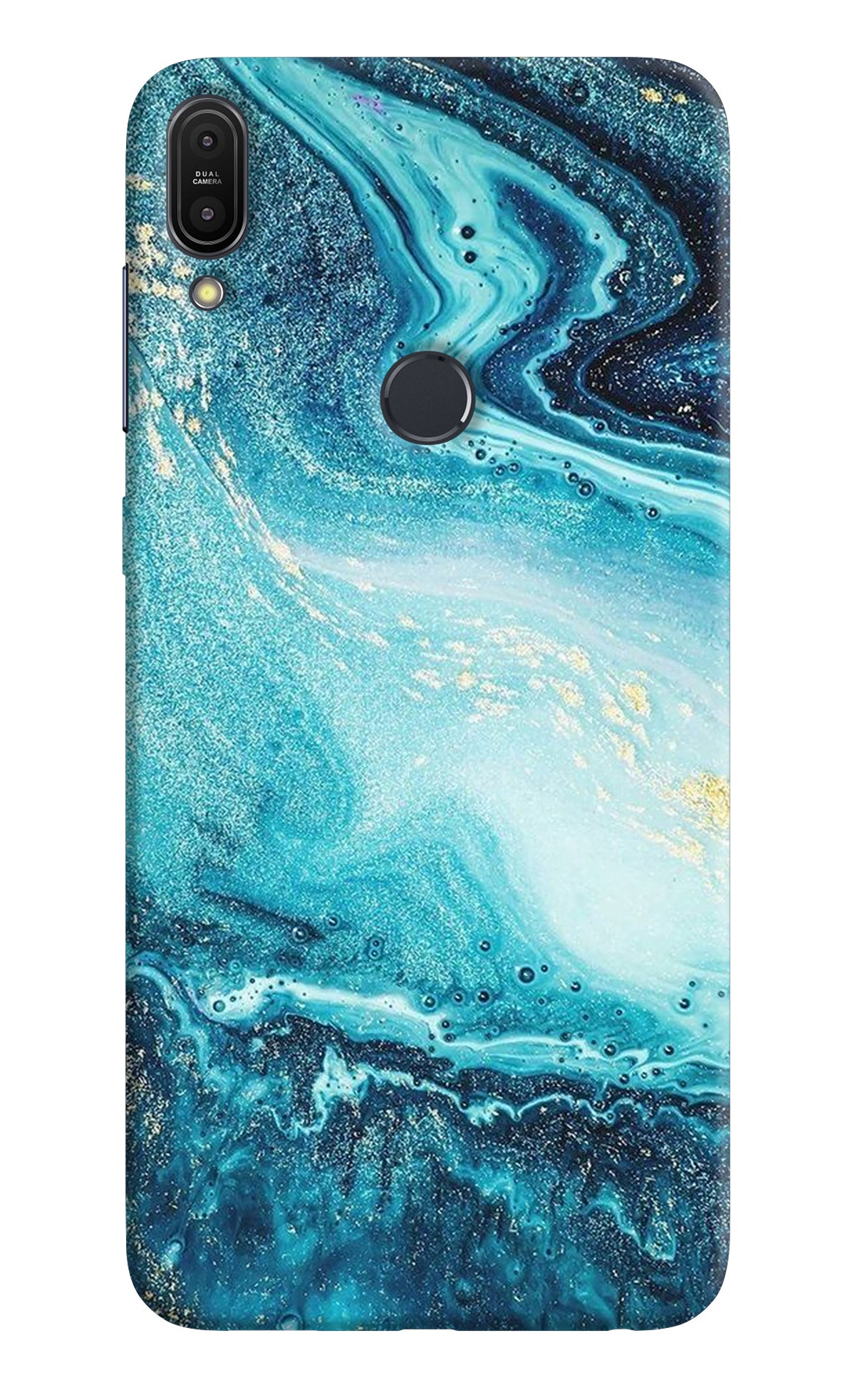 Blue Glitter Marble Asus Zenfone Max Pro M1 Back Cover