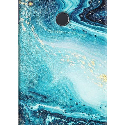 Blue Glitter Marble Asus Zenfone Max Pro M1 Hard Case Back Cover by Casekaro