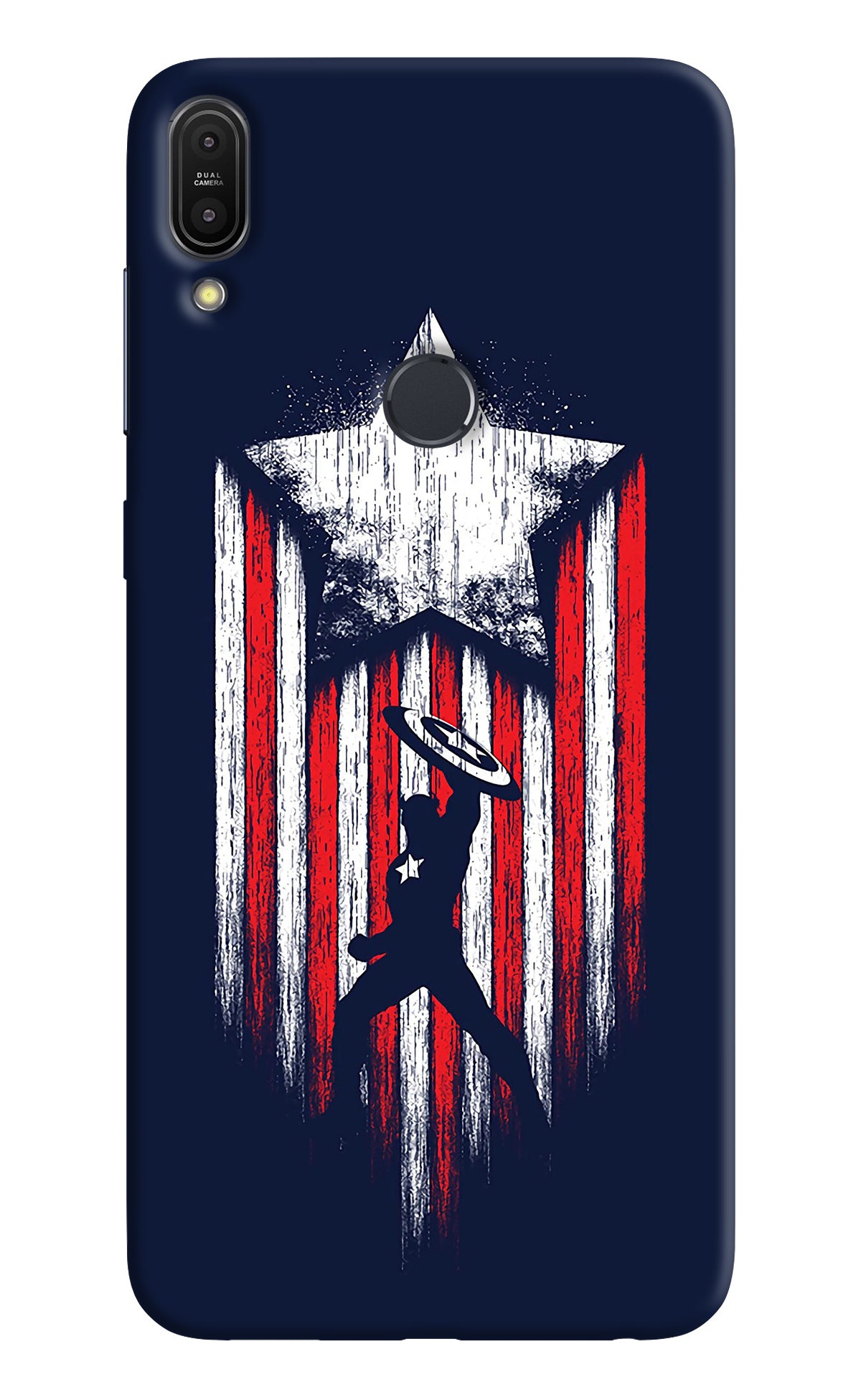 Captain America Marvel Art Asus Zenfone Max Pro M1 Back Cover