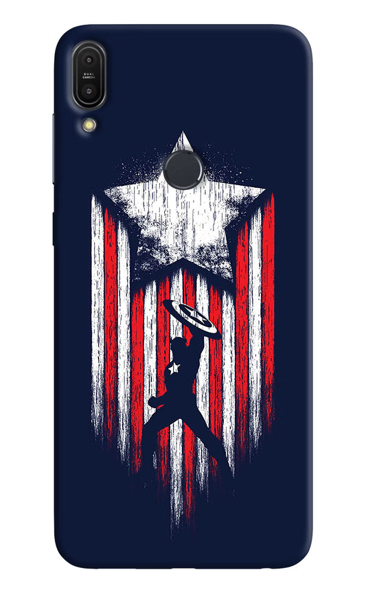 Captain America Marvel Art Asus Zenfone Max Pro M1 Hard Case Back Cover by Casekaro