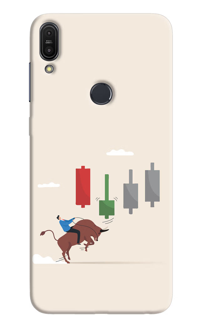 Bull Trading Momentum Asus Zenfone Max Pro M1 Hard Case Back Cover by Casekaro
