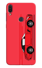 Red Velocity Asus Zenfone Max Pro M1 Hard Case Back Cover by Casekaro
