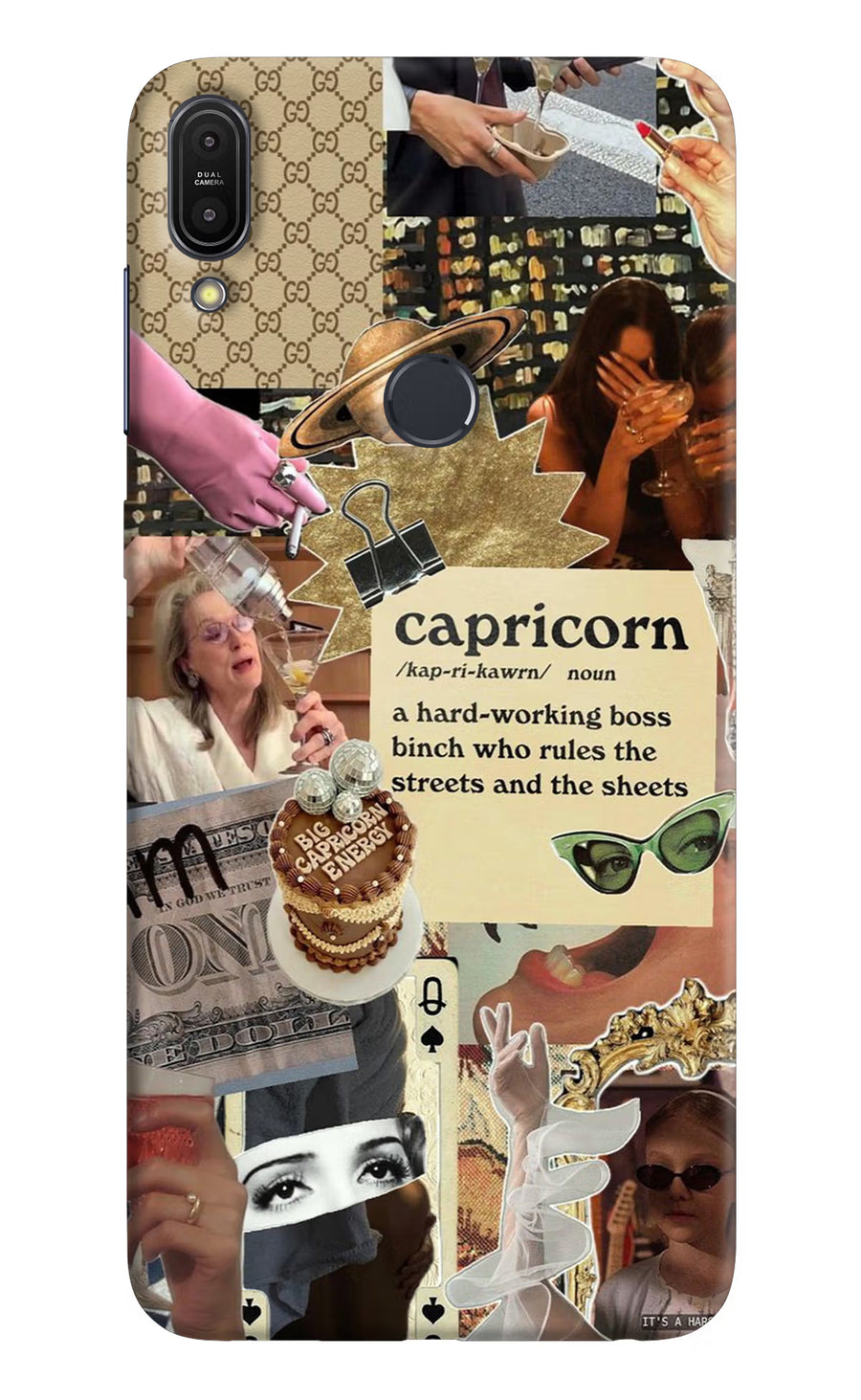 Capricorn Zodiac Asus Zenfone Max Pro M1 Back Cover, Hard case