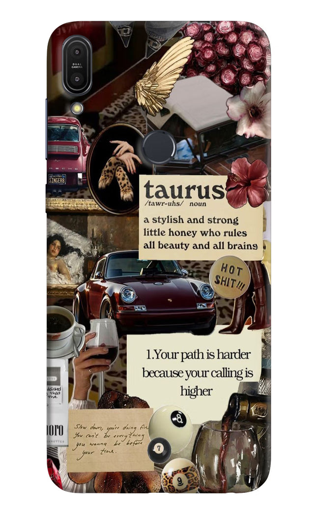Taurus Zodiac Asus Zenfone Max Pro M1 Hard Case Back Cover by Casekaro