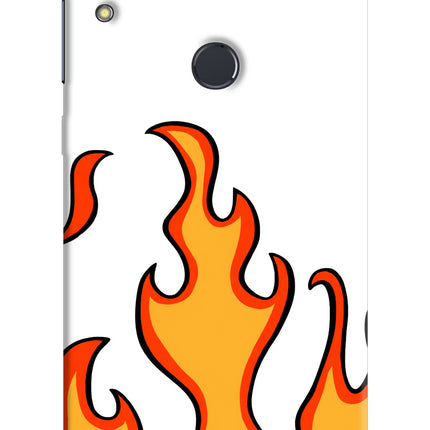 Fired Up – White Asus Zenfone Max Pro M1 Hard Case Back Cover by Casekaro