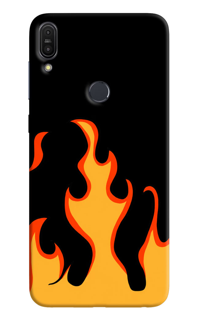 Fired Up – Black Asus Zenfone Max Pro M1 Hard Case Back Cover by Casekaro