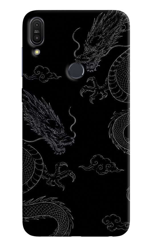 Twin Dragons Asus Zenfone Max Pro M1 Hard Case Back Cover by Casekaro