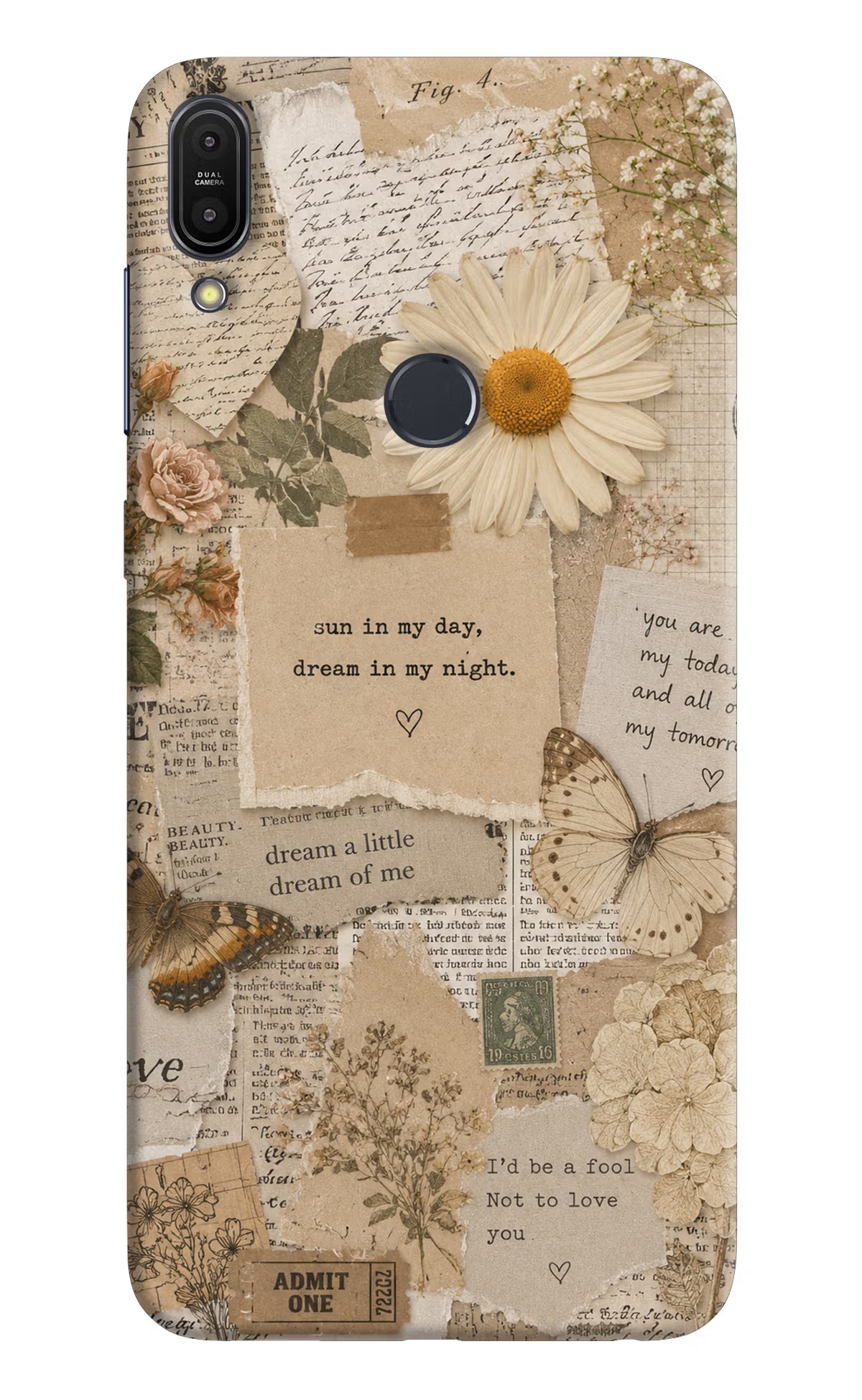 Vintage case Asus Zenfone Max Pro M1 Back Cover