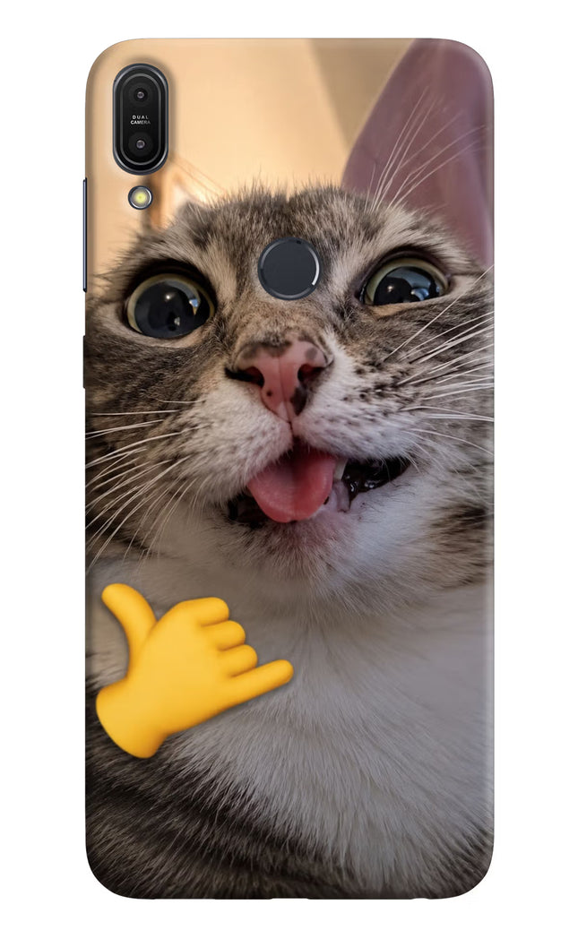 Silly Cat Call Asus Zenfone Max Pro M1 Hard Case Back Cover by Casekaro